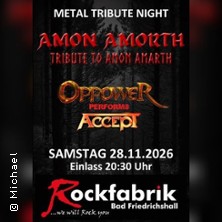 Amon Amarth Tribute by Amon Amorth 28.11.2026 Rockfabrik