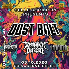 Celle Rock City 2026 - Mit dabei: 4 Metalbands 03.10.2026 CD-Kaserne gGmbH Halle 16