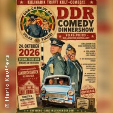 DDR-Comedy-Dinnershow 24.10.2026 Vereinsgaststätte im Gemeindezentrum Lambrechtshagen