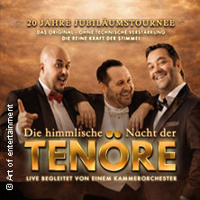 Himmlische Nacht der Tenöre - Das Original - Live und ohne technische Verstärkung 20.01.2027 Stadtsaal Klösterle