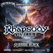 Rhapsody Of Fire + Serious Black - Motocultor across europe 2027 31.01.2027 Backstage Halle